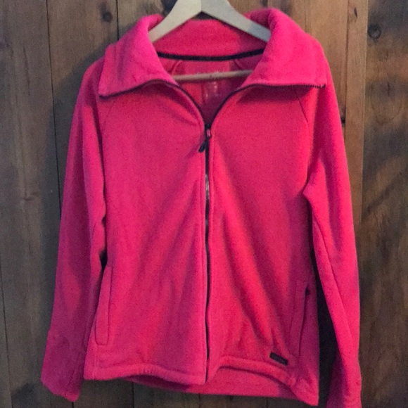 calvin klein pink fleece jacket